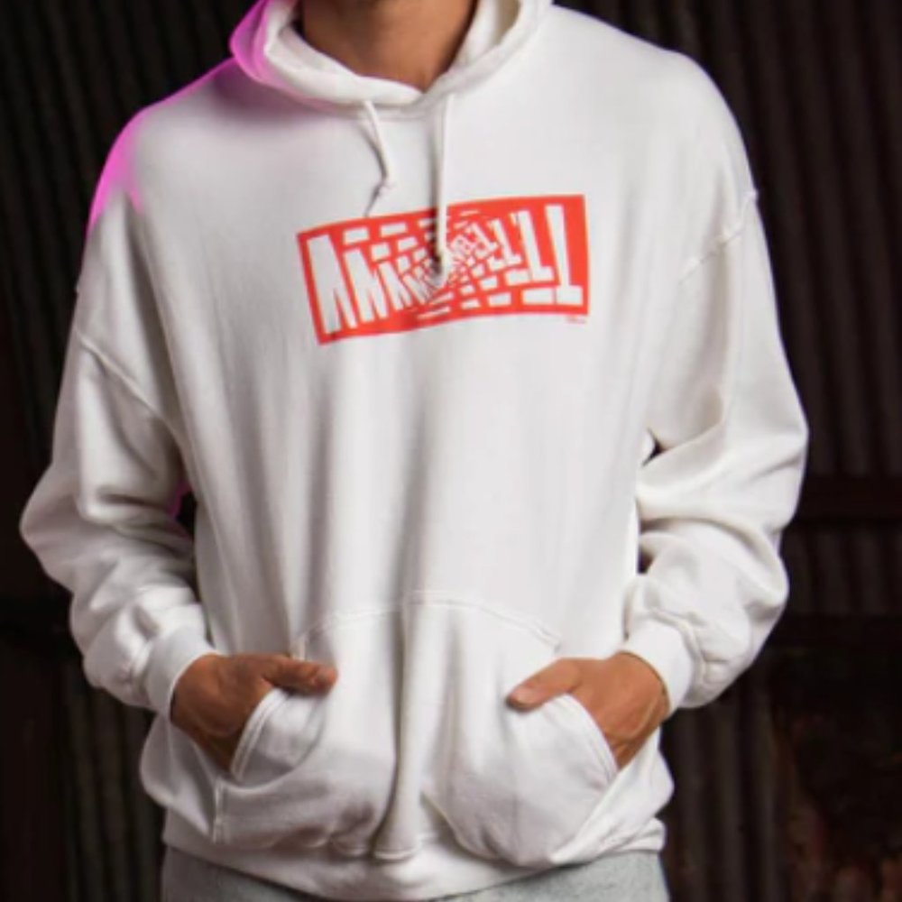 Junk Food Marvel Swirl Logo Hoodie, Large